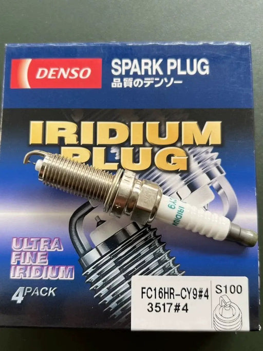 TOYOTA PRIUS PLUG IN IRIDIUM SPARK PLUGS TT DENSO FC16HR-CY9 90919-01298 by JBH AUTO PARTS