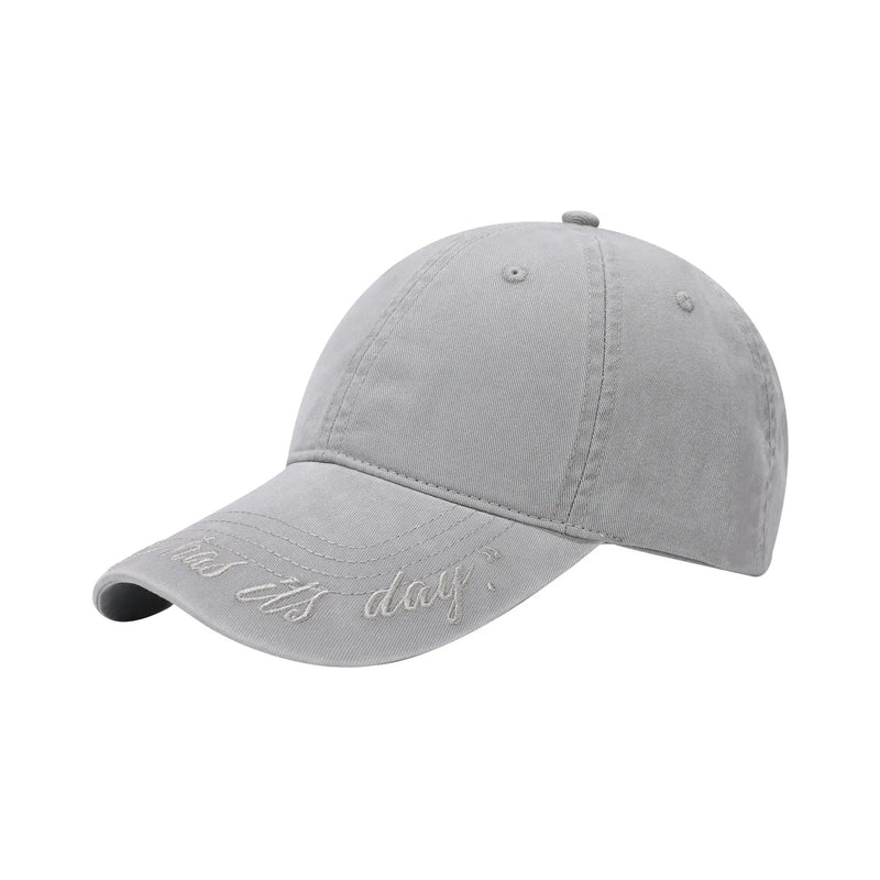 Light Grey Minimal Baseball Cap by URBA VISTA