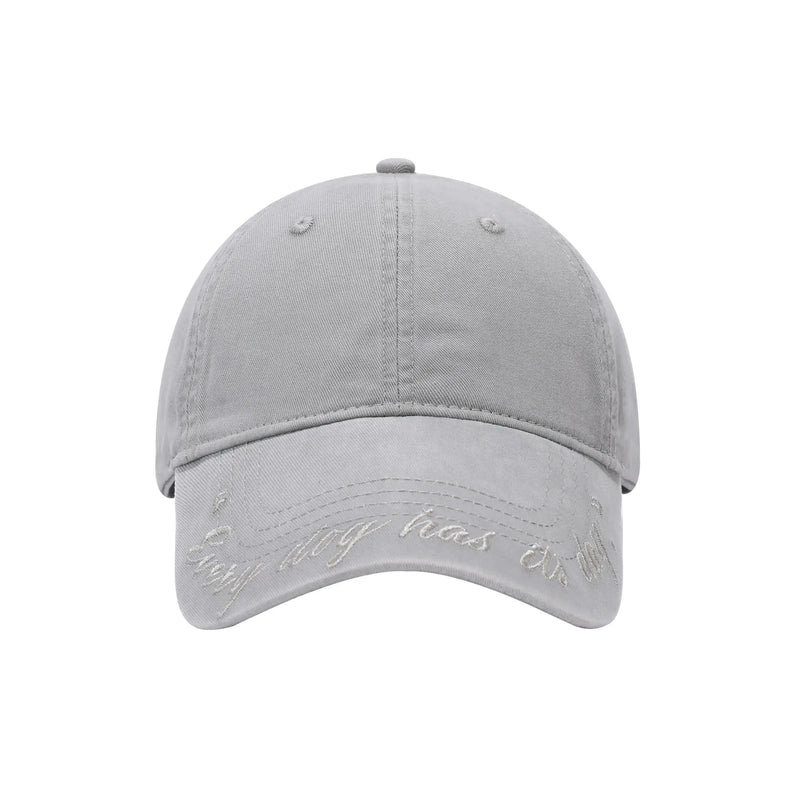 Light Grey Minimal Baseball Cap by URBA VISTA