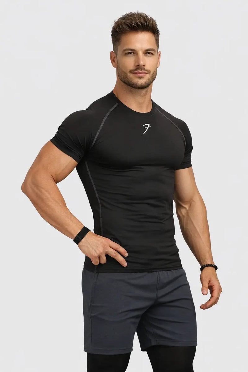 Compression T-shirt Black by Fuaark Nz