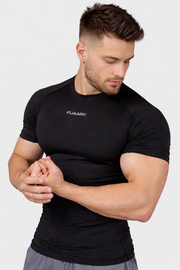 Compression 2.0 T-shirt Black by Fuaark Nz