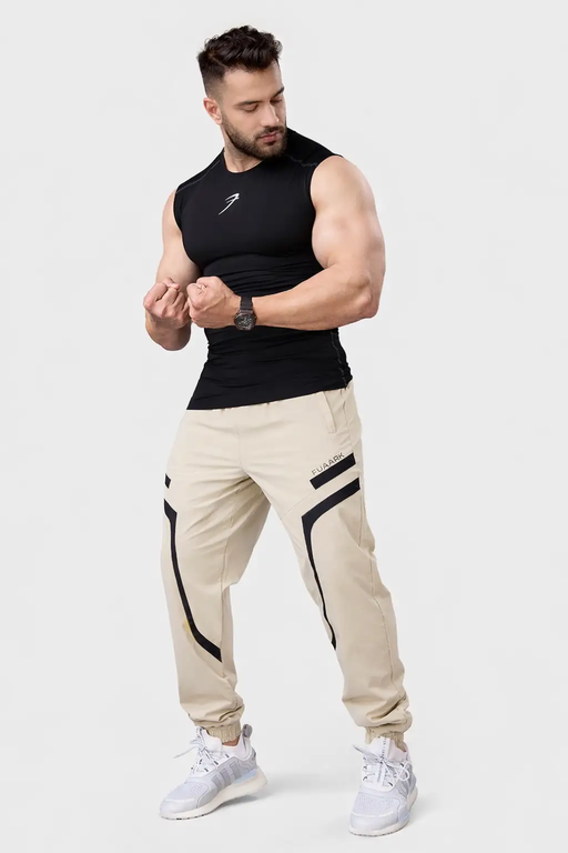 Compression Sleeveless Tank Black by Fuaark Nz