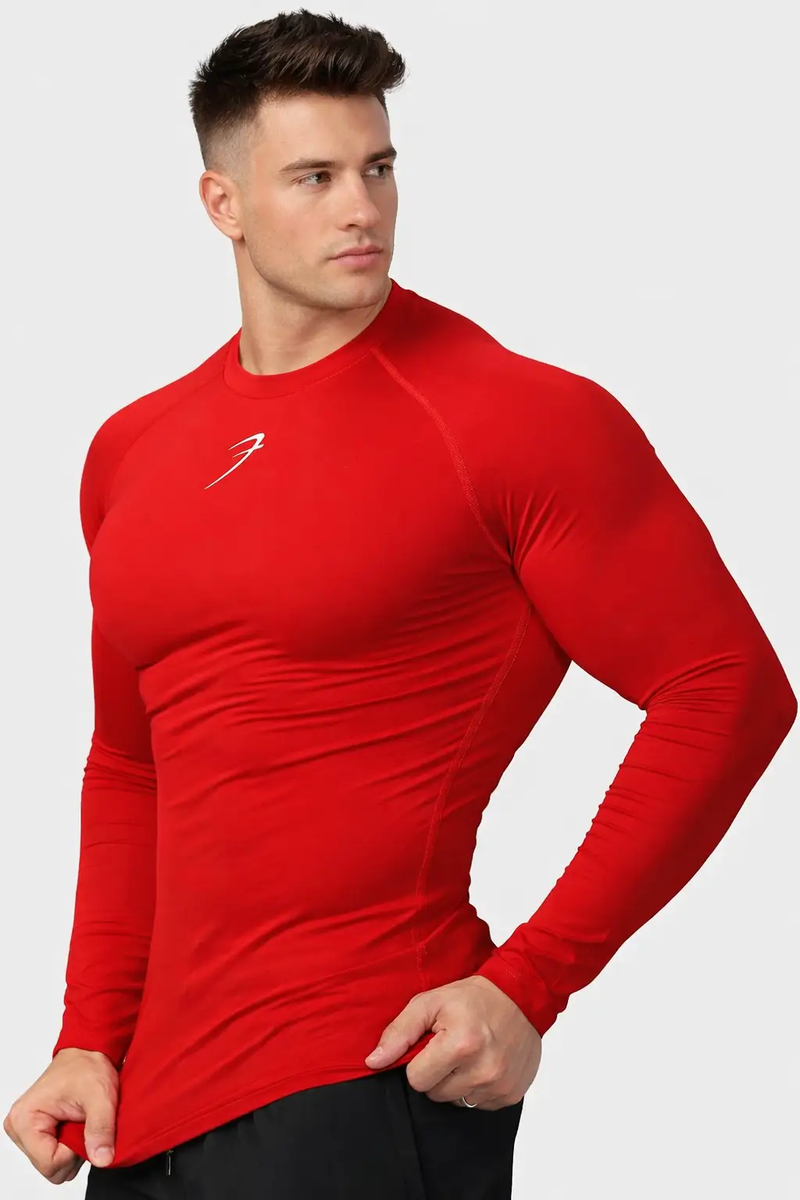 Compression Fullsleeves T-shirt Red by Fuaark Nz