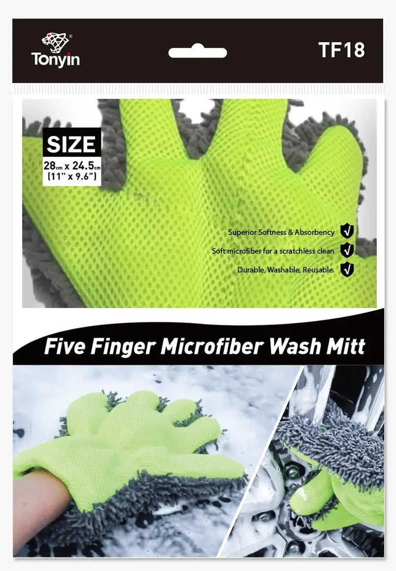 TONYIN MICROFIBER FINGER WASHING MITT by Racing Pro NZ Ltd