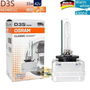 Osram Xenarc Original D3S 66340CLC 12V 35W 4300K Car Base PK32d-5 HID Xenon Headlight Globe by JBH AUTO PARTS