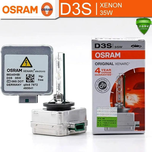 Osram Xenarc Original D3S 66340CLC 12V 35W 4300K Car Base PK32d-5 HID Xenon Headlight Globe by JBH AUTO PARTS