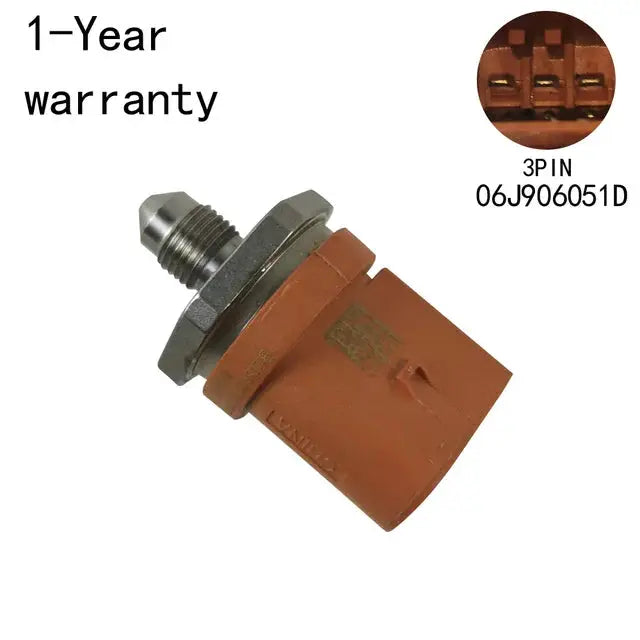 Fuel Pressure Sensor 06J906051D 06J 906 051D 06J 906 051 D For Audi A3 A4 A5 A6 A7 VW Golf Passat CC Caddy Tiguan Eos by JBH AUTO PARTS