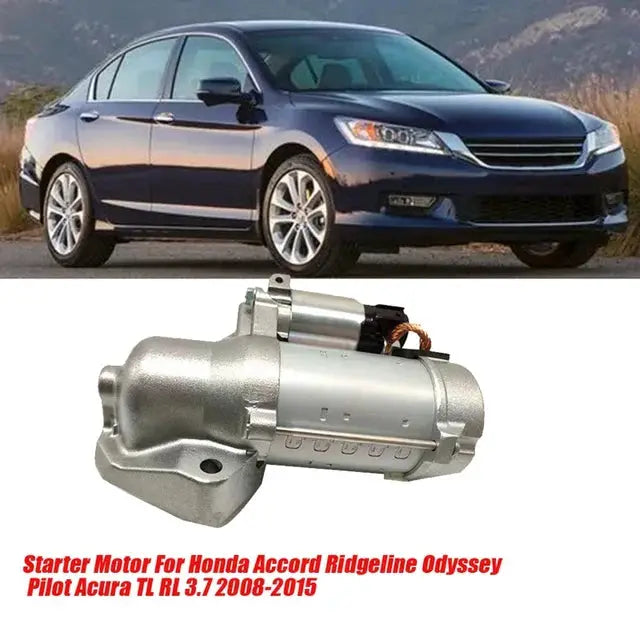 Car Starter Motor 31200-R70-A51 For Honda Accord Ridgeline Odyssey Pilot Acura TL RL 3.7 2008-2015 R70A51 31200-RYE-A01 Parts by JBH AUTO PARTS