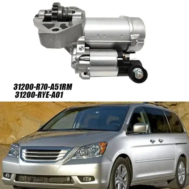 Car Starter Motor 31200-R70-A51 For Honda Accord Ridgeline Odyssey Pilot Acura TL RL 3.7 2008-2015 R70A51 31200-RYE-A01 Parts by JBH AUTO PARTS
