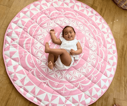 PELE PELE playmat Aaliyah Candy Pink Velvet Playmat 130cm Diameter With Candy Pin Aaliyah Candy Pink Velvet Playmat 130cm Diameter