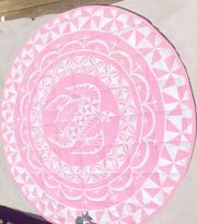 PELE PELE playmat Aaliyah Candy Pink Velvet Playmat 130cm Diameter With Candy Pin Aaliyah Candy Pink Velvet Playmat 130cm Diameter
