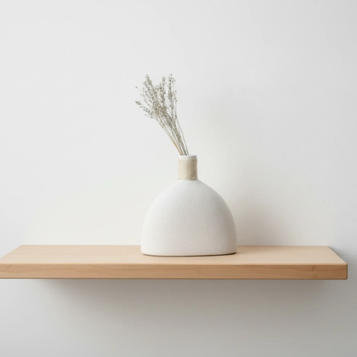 Frankly Cotton White Textured Sculptural Vase by Nest & Stem Homewares