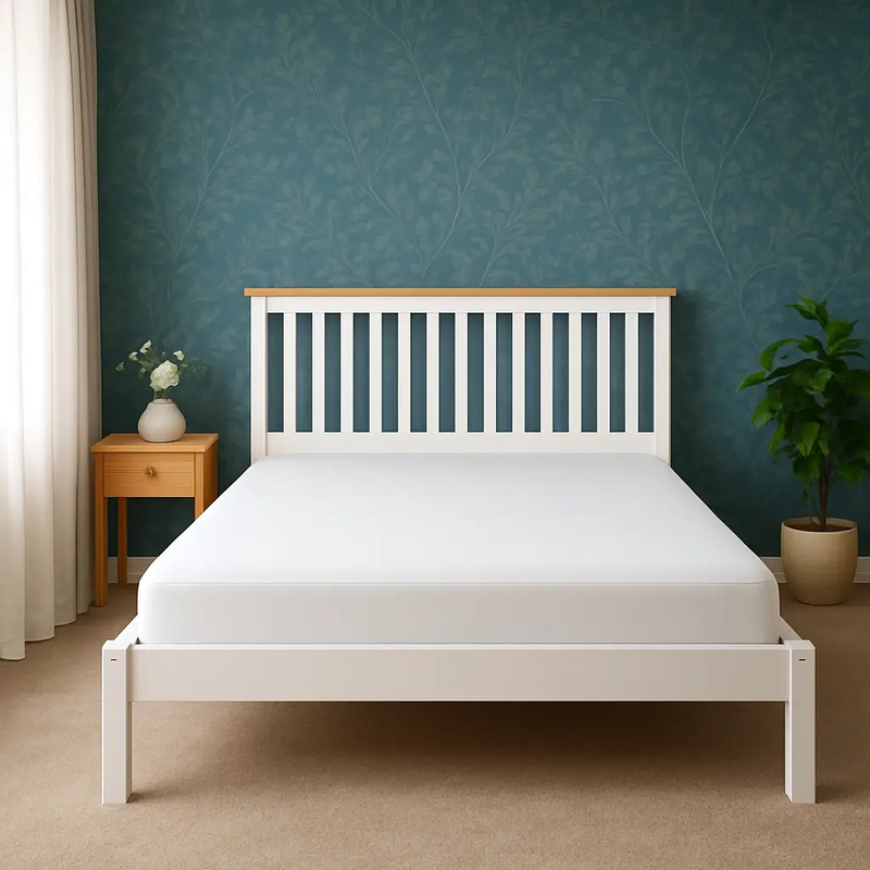 Hayes Solid Pine Bed Frame Queen by sue-e furniture