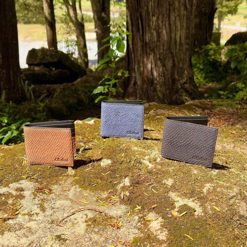 Fish Leather Bifold Wallet by Ofishal