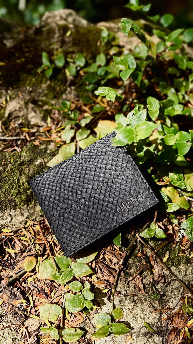 Fish Leather Bifold Wallet by Ofishal