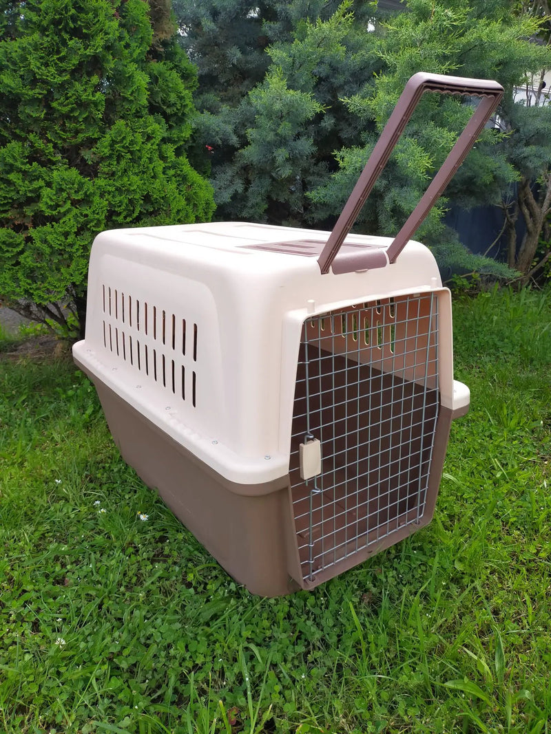 PP 60 X-Large Airline Travel Cage/Carrier/Crate 99cm Wheeled Air NZ with Bowl by dealonline.co.nz