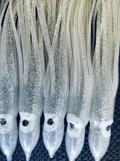 Sea- Harvester Lures Silver Octopus Skirts - 150mm 5pcs Silver Octopus Skirts Sea Harvester 150mm 5pcs