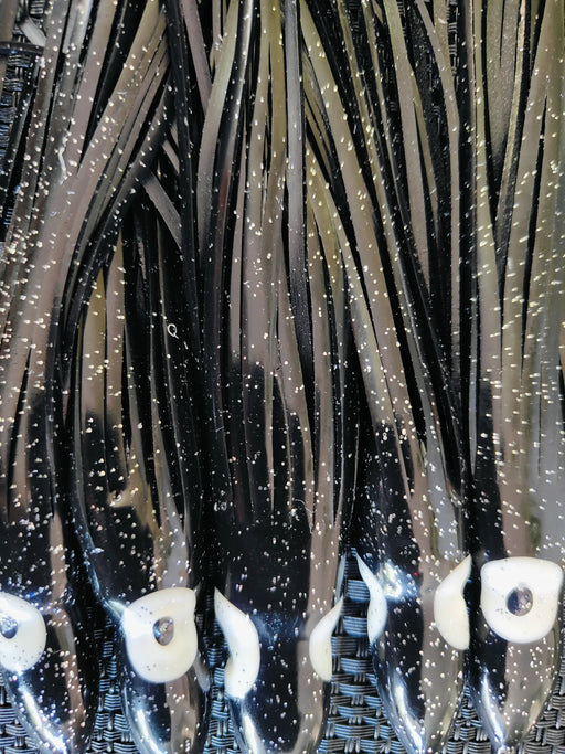 Black Octopus Skirts - 150mm 5pcs by Action Outdoors