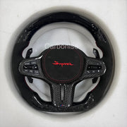 Supra Steering Wheel(Forged Carbon Fiber+Alcantara) #18 by CARBONISE