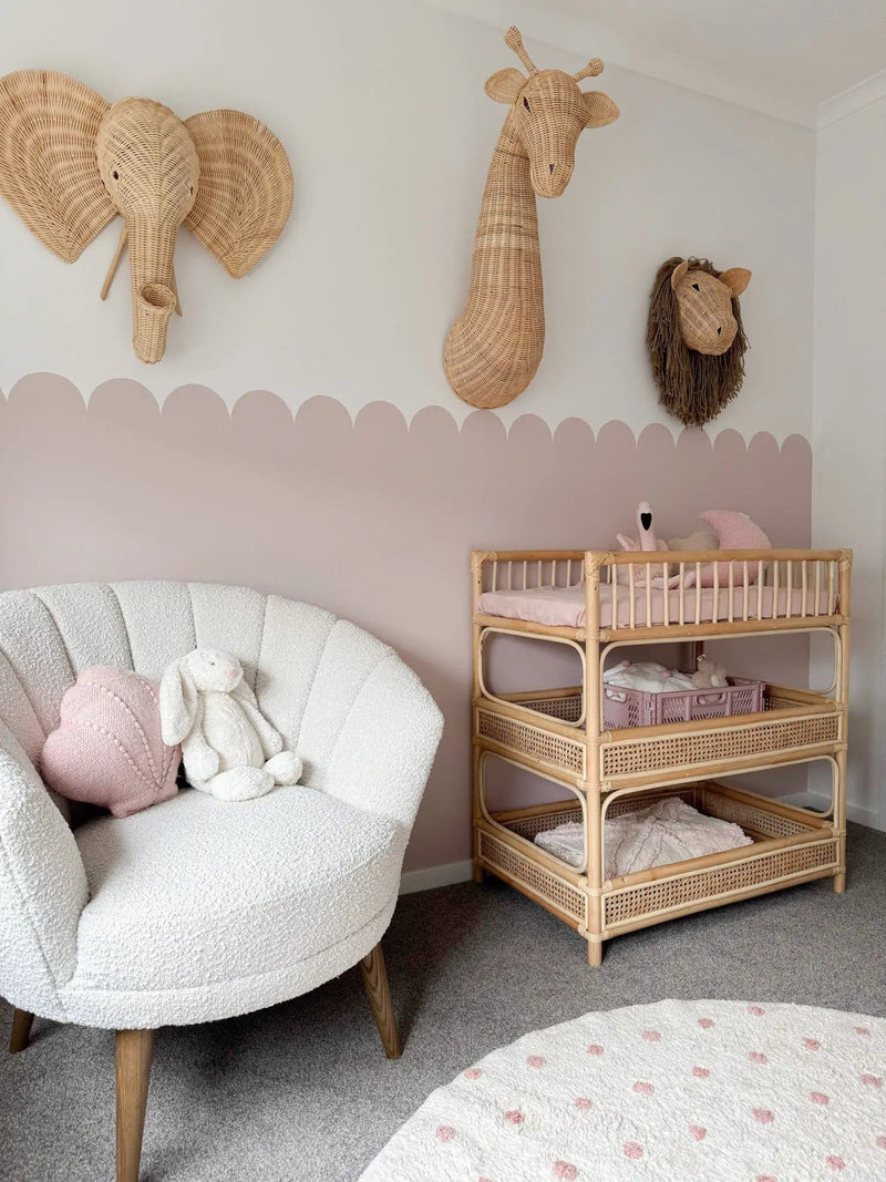 Inkah Limited Effie The Elephant Effie Elephant Rattan Wall Decor For Coastal Interiors