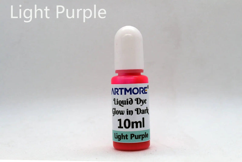Liquid Epoxy Resin Color Pigment - Glow In The Dark Transparent Dye for UV Resin Art Coloring, DIY Jewelry Making - 10ml Each by Resin Art NZ