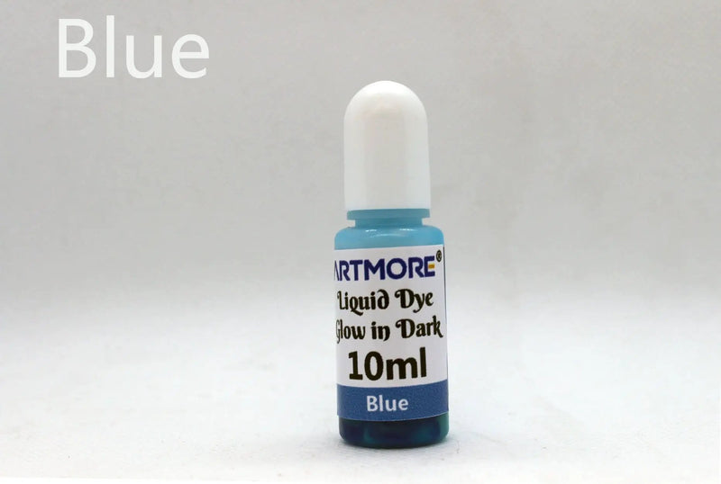 Liquid Epoxy Resin Color Pigment - Glow In The Dark Transparent Dye for UV Resin Art Coloring, DIY Jewelry Making - 10ml Each by Resin Art NZ