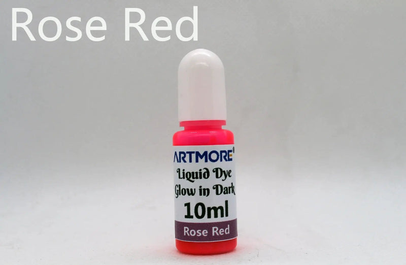 Liquid Epoxy Resin Color Pigment - Glow In The Dark Transparent Dye for UV Resin Art Coloring, DIY Jewelry Making - 10ml Each by Resin Art NZ