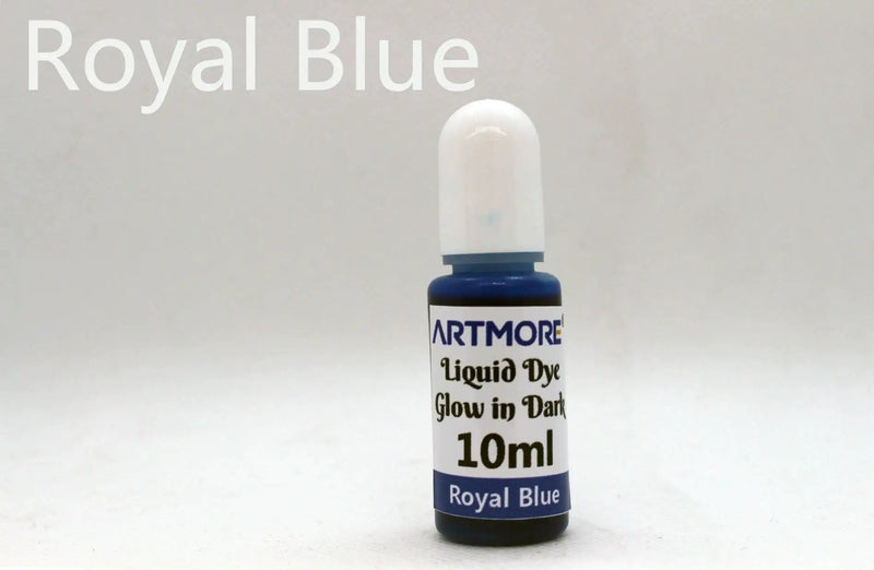Liquid Epoxy Resin Color Pigment - Glow In The Dark Transparent Dye for UV Resin Art Coloring, DIY Jewelry Making - 10ml Each by Resin Art NZ