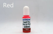 Liquid Epoxy Resin Color Pigment - Glow In The Dark Transparent Dye for UV Resin Art Coloring, DIY Jewelry Making - 10ml Each by Resin Art NZ