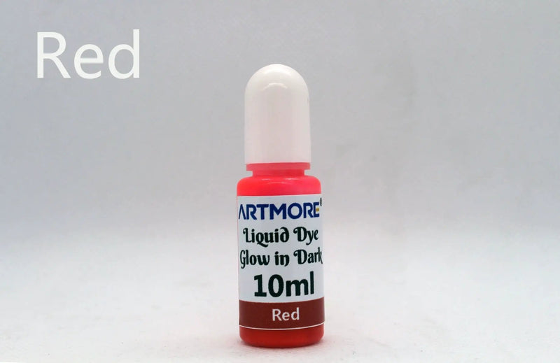 Liquid Epoxy Resin Color Pigment - Glow In The Dark Transparent Dye for UV Resin Art Coloring, DIY Jewelry Making - 10ml Each by Resin Art NZ