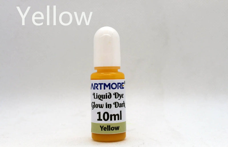 Liquid Epoxy Resin Color Pigment - Glow In The Dark Transparent Dye for UV Resin Art Coloring, DIY Jewelry Making - 10ml Each by Resin Art NZ