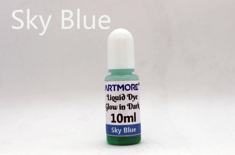 Liquid Epoxy Resin Color Pigment - Glow In The Dark Transparent Dye for UV Resin Art Coloring, DIY Jewelry Making - 10ml Each by Resin Art NZ