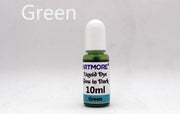 Liquid Epoxy Resin Color Pigment - Glow In The Dark Transparent Dye for UV Resin Art Coloring, DIY Jewelry Making - 10ml Each by Resin Art NZ
