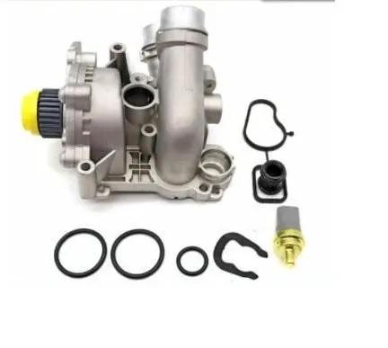 06H121026 Engine Coolant Water Pump Thermostat with Coolent sensor for Passat CC Golf Tiguan Jetta -Audi A3 A4 A5 A6 Q3 Q5 TT 1.8T 2.0T by JBH AUTO PARTS
