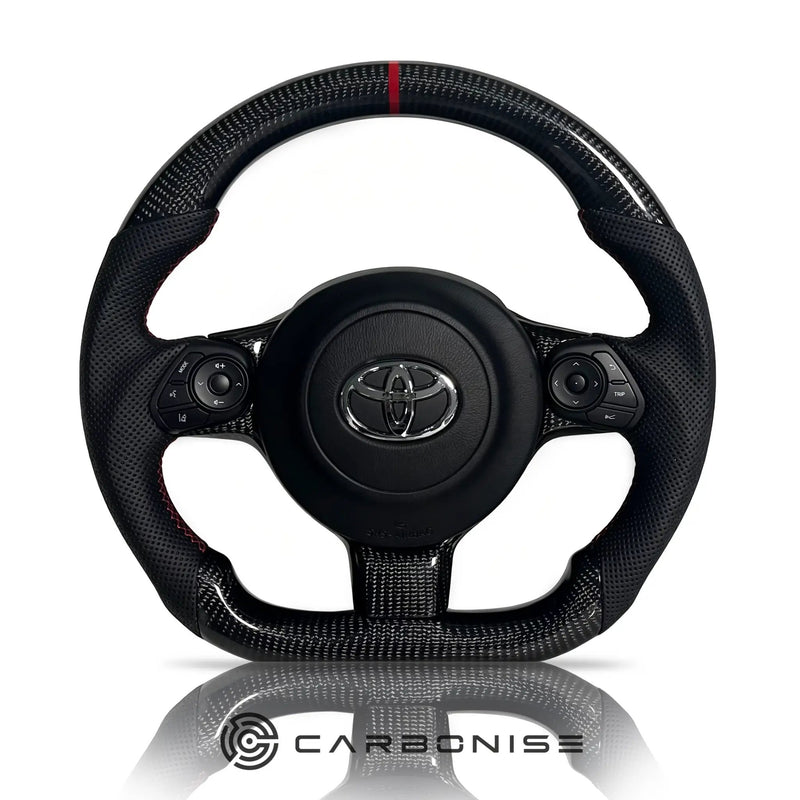 GR86 Carbon Fiber Steering Wheel (Carbon Fiber+Perforated Leather) #03 by CARBONISE