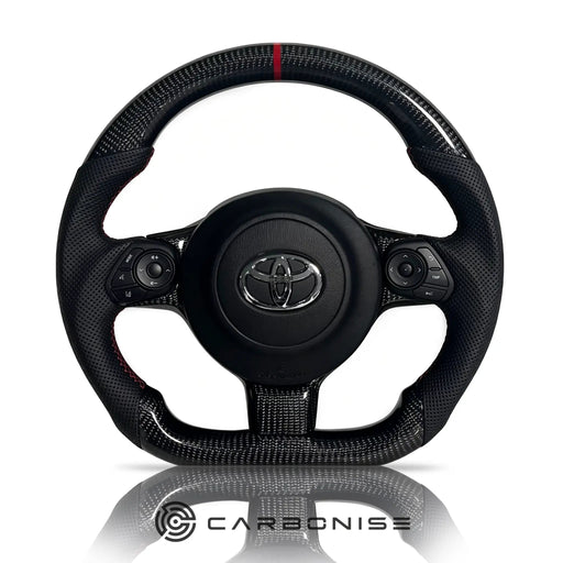 GR86 Carbon Fiber Steering Wheel (Carbon Fiber+Perforated Leather) #03 by CARBONISE