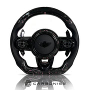 Mini Cooper Steering Wheel (Forged Carbon+Perforated Leather) #1 by CARBONISE
