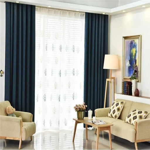 Kiwi Grab Kiwi Grab 100% Blockout Blue Readymade Curtain drapes – 8 sizes 100% Blockout Blue Readymade Curtain drapes – 8 sizes