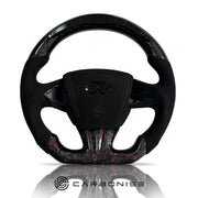 Infiniti Steering Wheel (Forged Carbon Fiber+Alcantara) #04 by CARBONISE