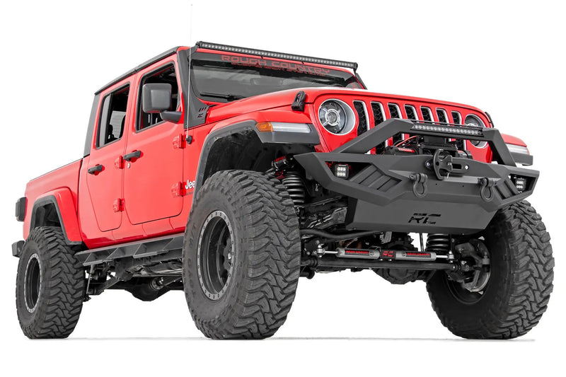 Jeep Wrangler JK JL JT Ribbed Front Winch Bumper by Magwarehouse.com