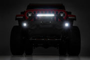 Jeep Wrangler JK JL JT Ribbed Front Winch Bumper by Magwarehouse.com
