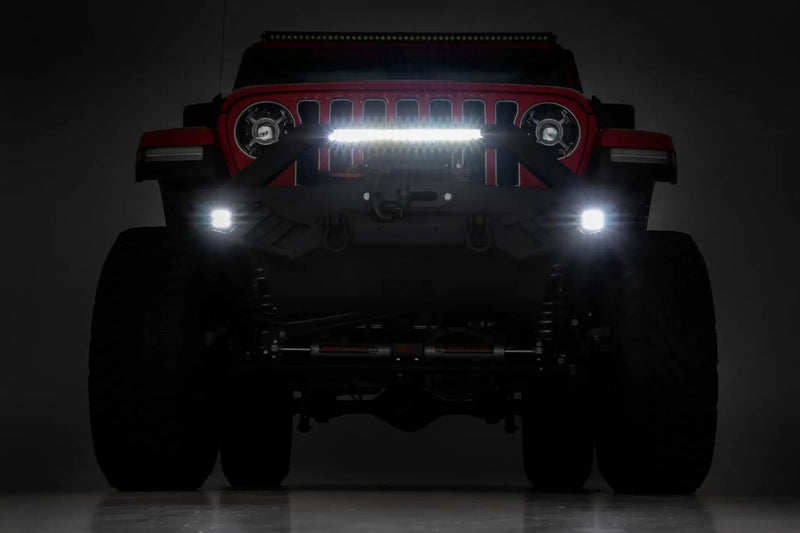 Jeep Wrangler JK JL JT Ribbed Front Winch Bumper by Magwarehouse.com