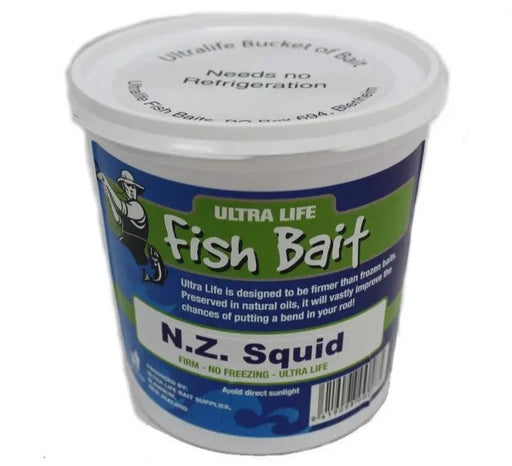 Ultralife Squid 2 Litre Pot Salted Bait - Value Pack by NZ Diver