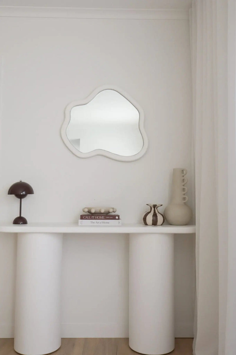 Inkah Limited Mykonos Cloud Mirror Cloud Shaped Wall Decor 65cm Wide 58cm High Mykonos Cloud Mirror Cloud Shaped Wall Decor 65cm