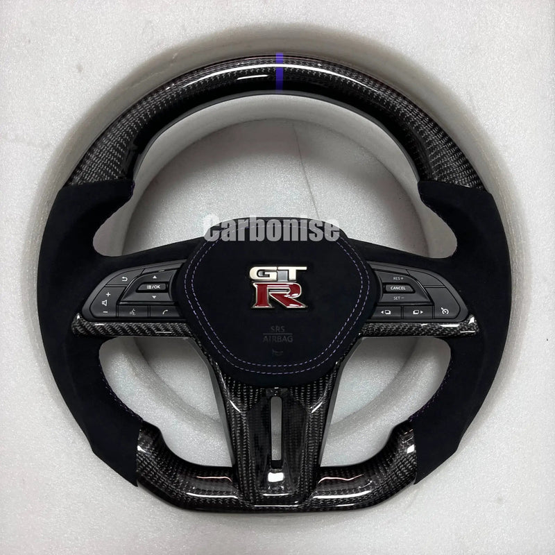 Nissan GTR Forged Steering Wheel (Carbon Fiber+Alcantara) @5 by CARBONISE