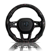 Honda Steering Wheel (Forged Carbon Fiber+Perforated Leather) @15 by CARBONISE