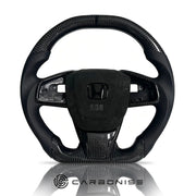 Honda Steering Wheel (Carbon Fiber+Smooth Leather) @14 by CARBONISE