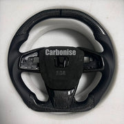 Honda Steering Wheel (Carbon Fiber+Smooth Leather) @14 by CARBONISE