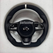 Kia Steering Wheel (Alcantara+Perforated Leather) #02 by CARBONISE