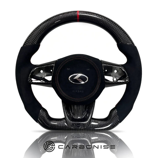 Kia Steering Wheel (Carbon Fiber+Alcantara) #01 by CARBONISE